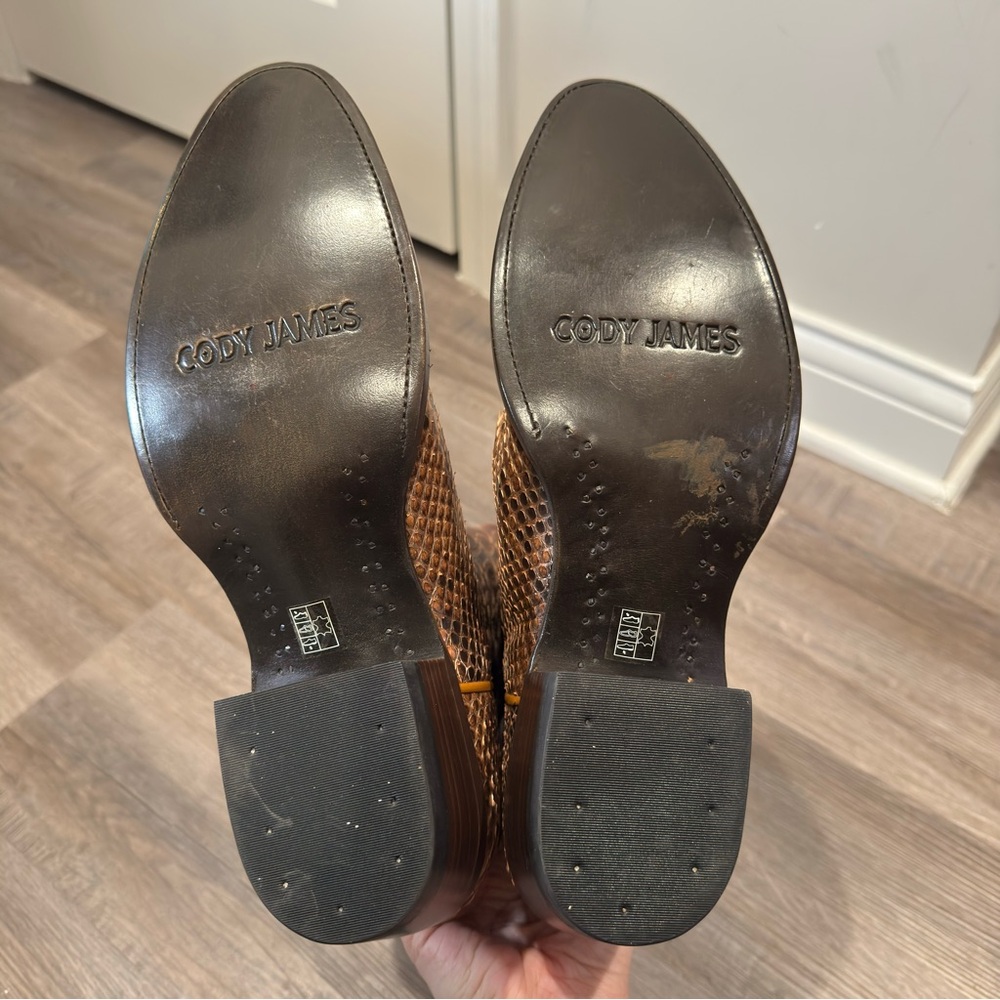 Cody James Exotic Python Round Toe Western Cowboy… - image 13